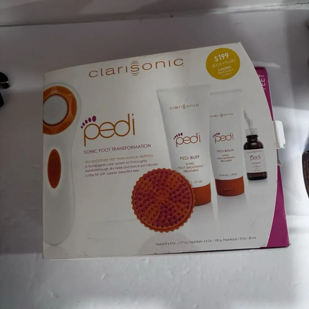 Clarisonic Pedi Sonic Foot Transformation Kit - All NEW Sealed Products Open Box